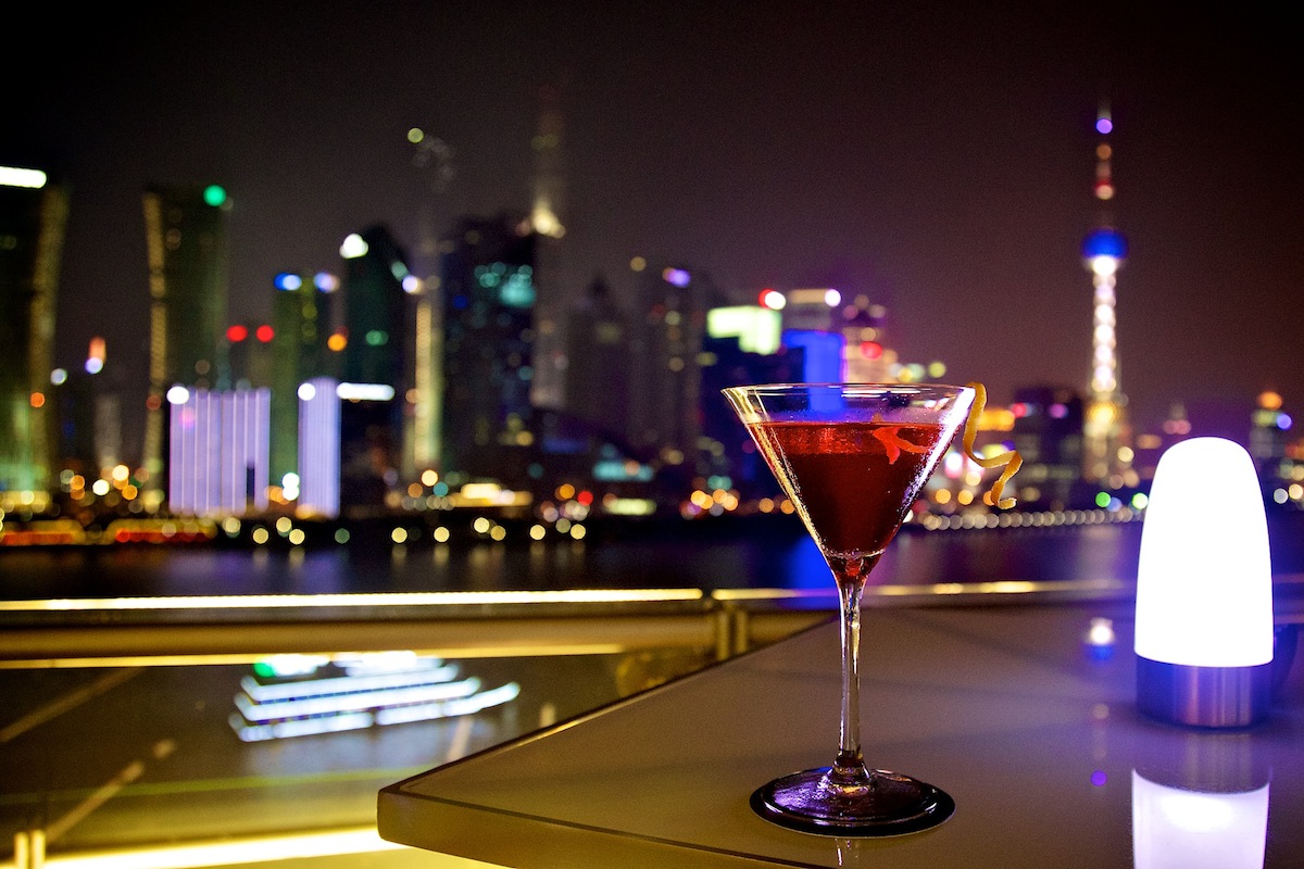 Catch views of both Pudong and Puxi sights from the bar.