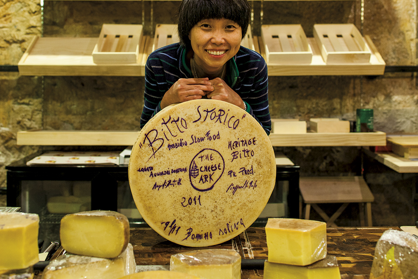 Cheesemonger Syu Ai Ming at her artisan fromage stall The Cheese Ark.