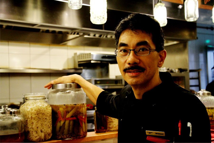Nutmeg's chef and owner, William Chong.