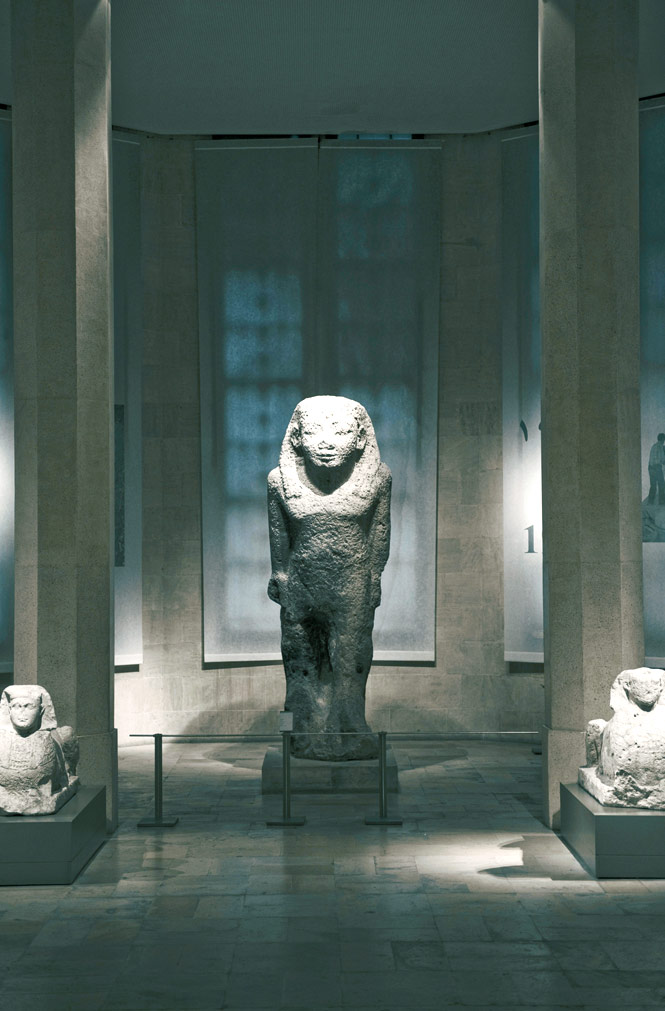 the small but impressive collection at the National Museum of Beirut includes ancient Egyptian statuary.